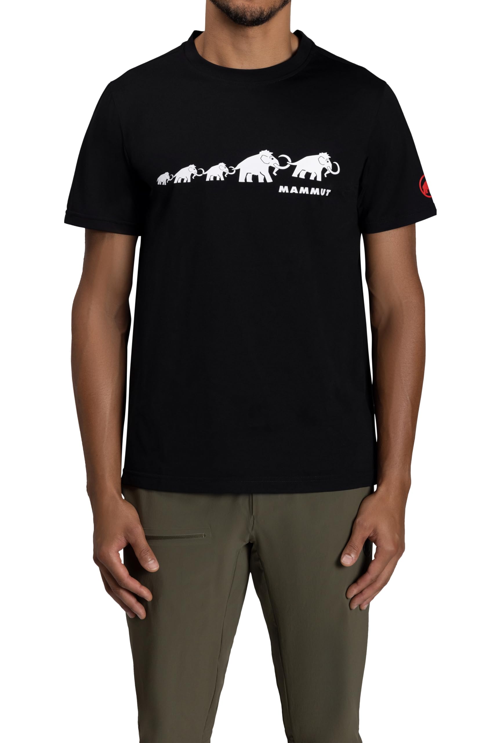 [マムート] QD ロゴ プリント Tシャツ アジアンフィット メンズ/QD Logo Print T-Shirt AF Men 1017-02012 black PRT3