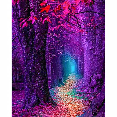 Kit Diamant Peinture Full Drill Forêt 40x100cm pour Broderie Strass