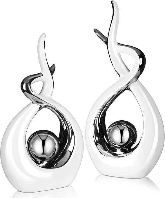 2 Pcs Modern Room Ceramic Decor Center Pieces Table