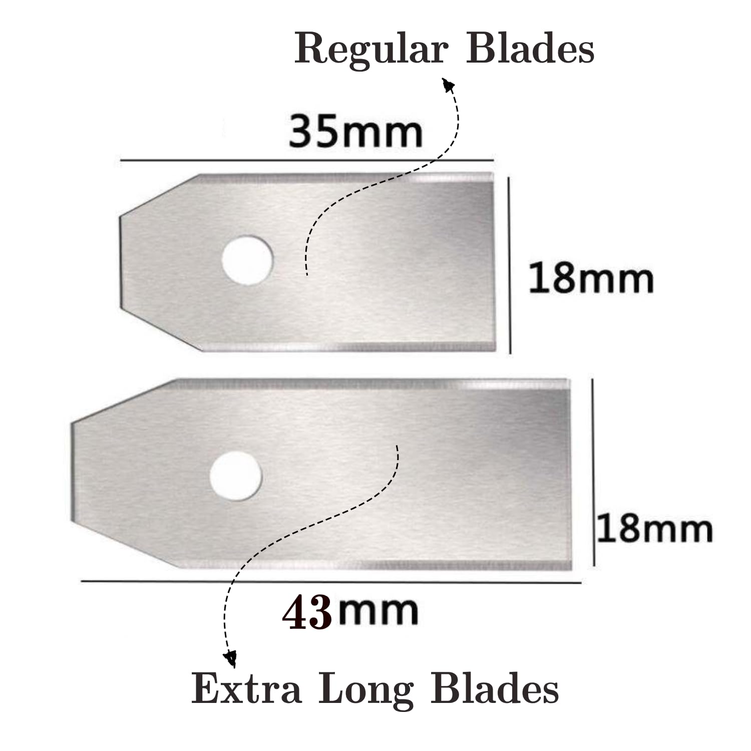 Green Piece Lame per robot tosaerba (confezione da 30) – in acciaio inox – 0,75 mm – compatibili con Husqvarna Automower, Gardena, Segway, Navimow, Ecovacs, ecc. – Taglio ad alte prestazioni con viti