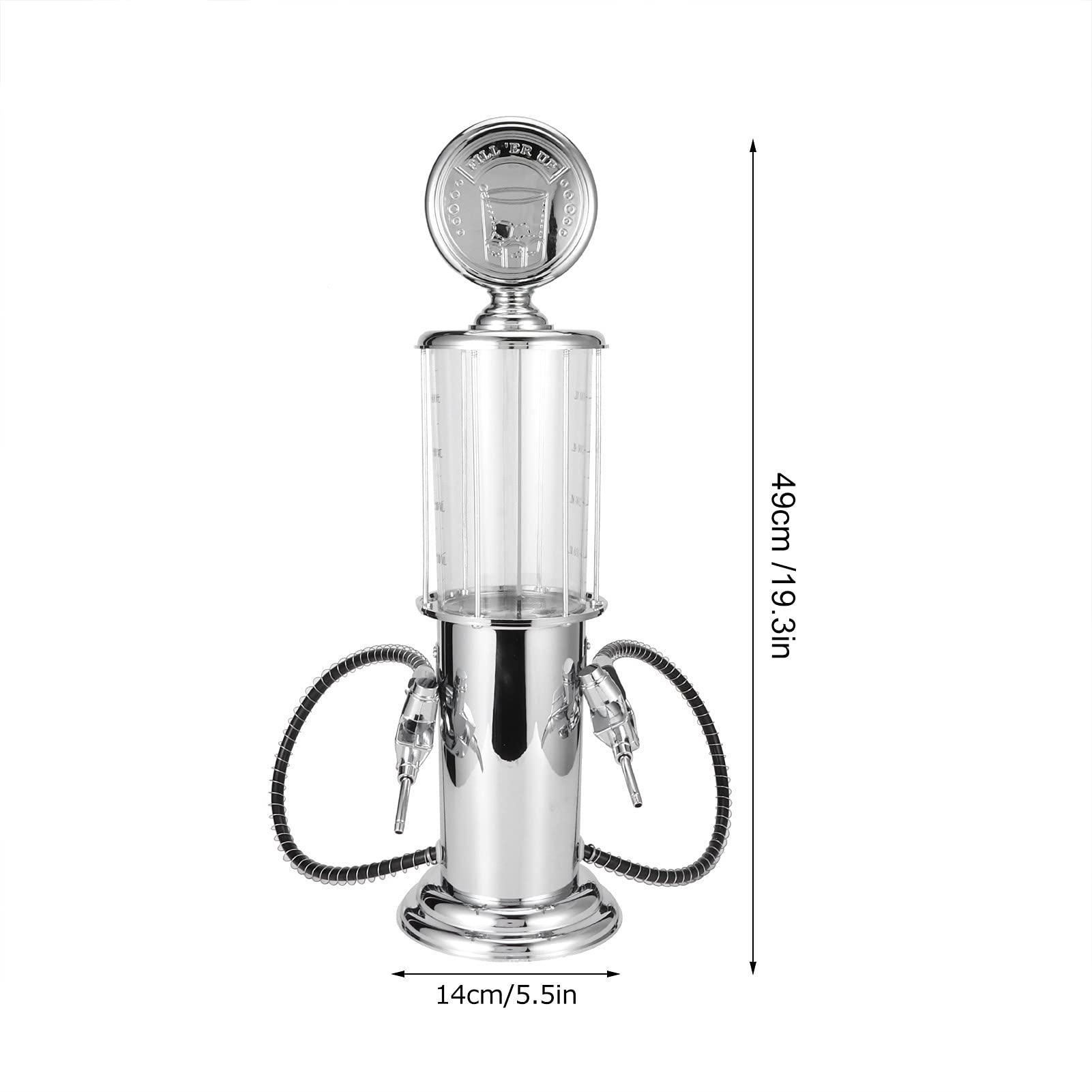 Milltrip Double Guns Beer/Wine/Liquor Dispenser Metal Pump Gas Station Alcohol Liquid Soft Drink Beverage Pourer Machine Beer Tools