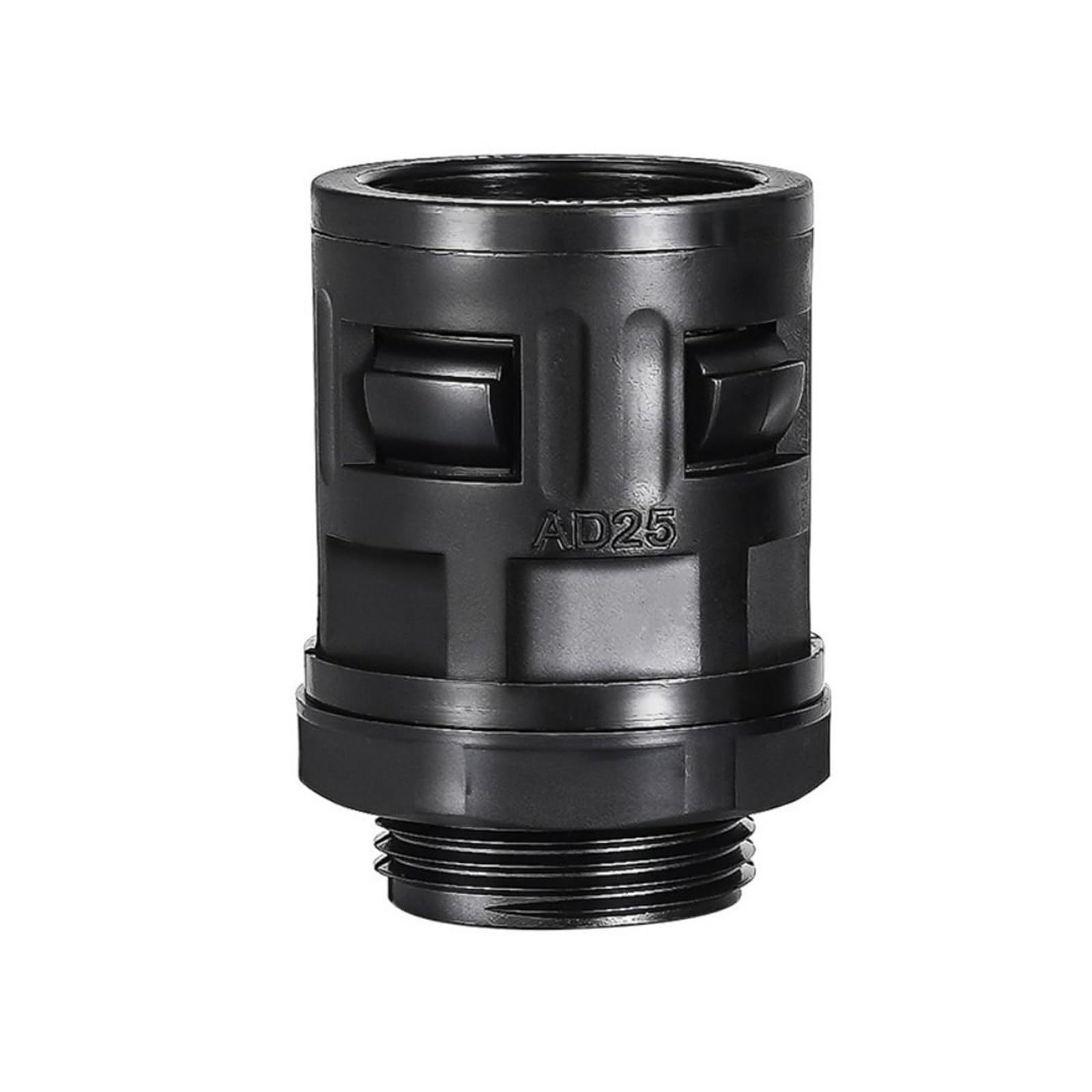 10pcs AD15.8 Plastic Corrugated Pipe Joint Black Multisize Bellows Tube Connector PP(AD18.5 M20)