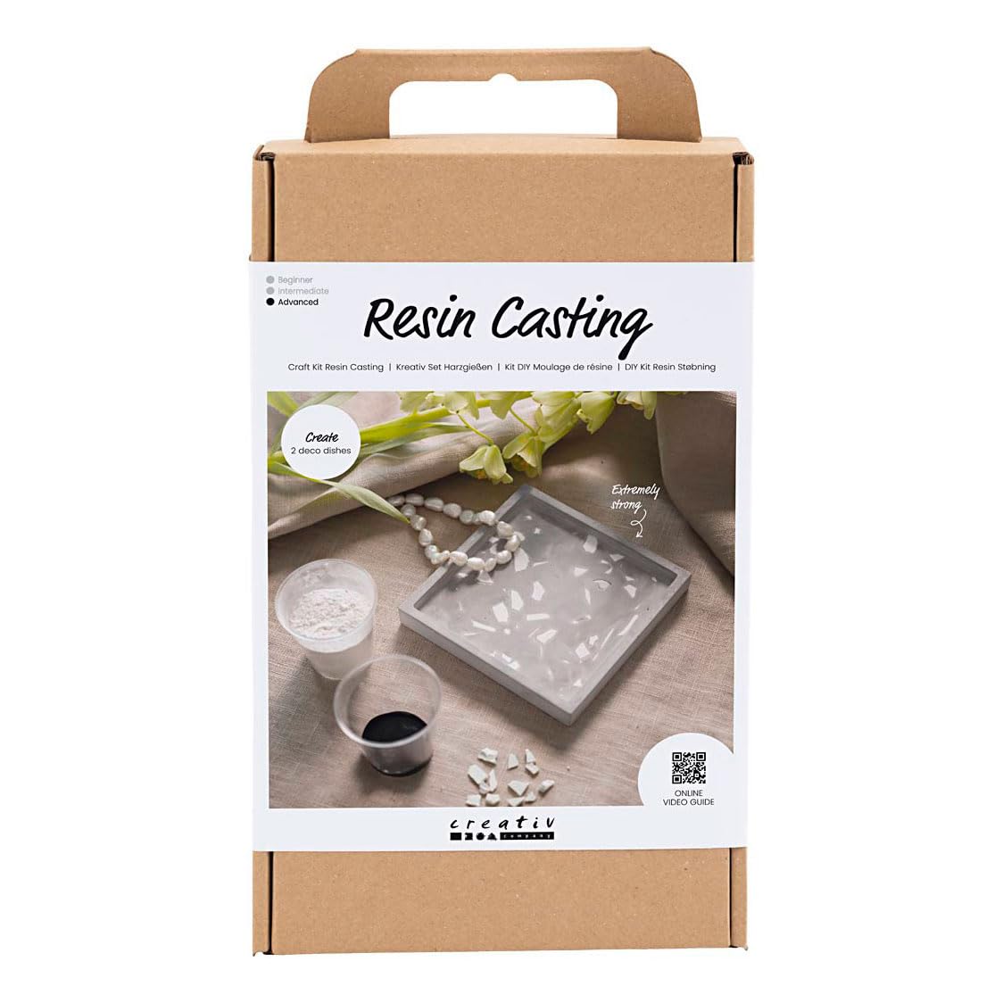 Plateau carré terrazzo kit résine pour créer ses décorations