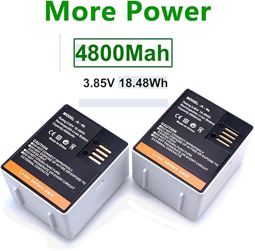 Paquete de 2 baterías de repuesto para cámara de seguridad inalámbrica Arlo Pro 4 / Pro 3 / Pro 5/5S 2K / Arlo Ultra/Ultra 2 VMA5400 3.85V A-4a