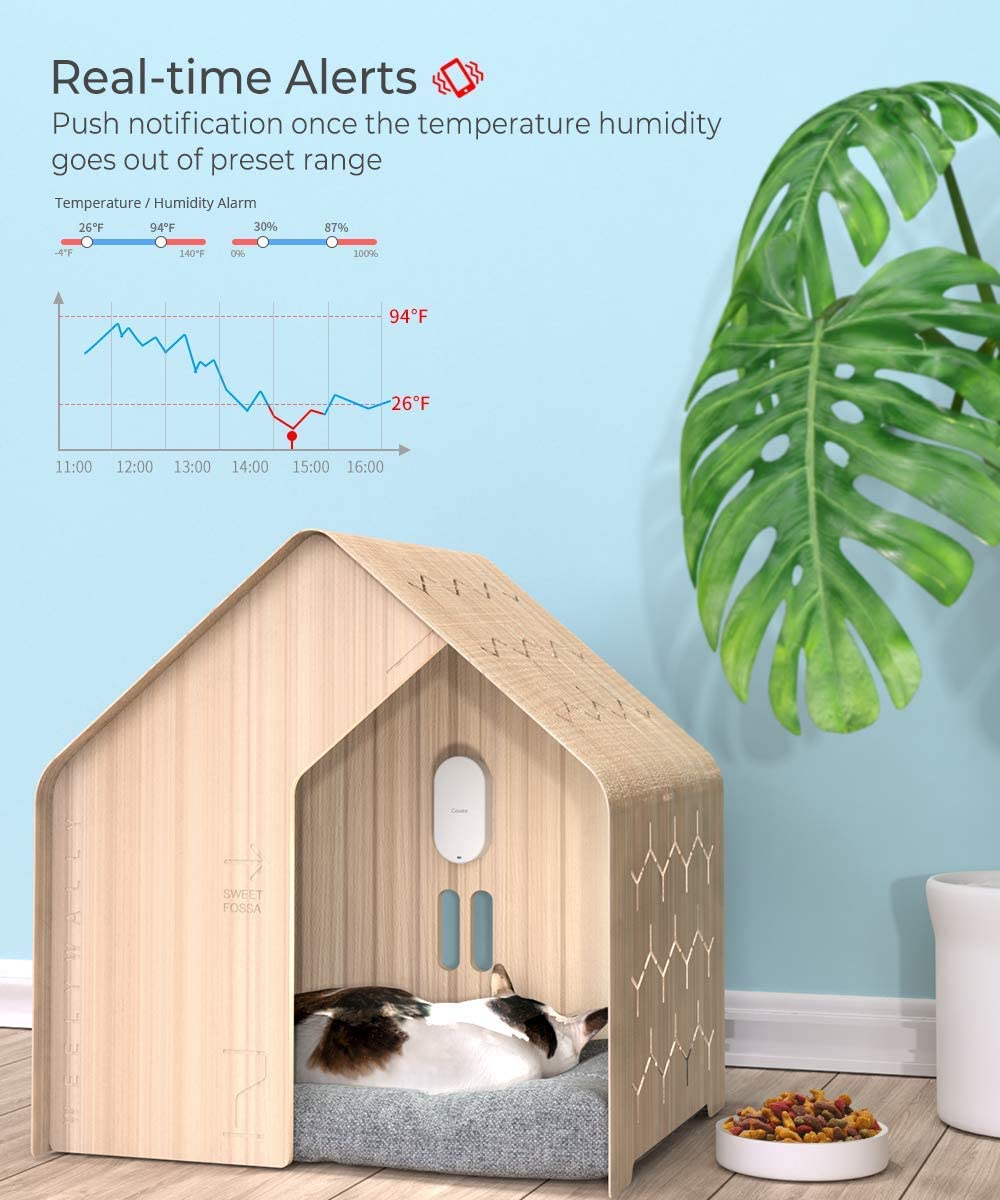 Promo 40% OFF Govee WiFi Hygrometer Thermometer, Wireless Temperature Humidity Sensor with App Alerts, for Greenhouse, Basement, Pets, Garage, 1 Sensor and 1 Gateway (Supports 2.4G WiFi) 🛒 Flash Sale Govee WiFi Hygrometer Thermometer, Wireless Temperature Humidity Sensor with App Alerts, for Greenhouse, Basement, Pets, Garage, 1 Sensor and 1 Gateway (Supports 2.4G WiFi)
