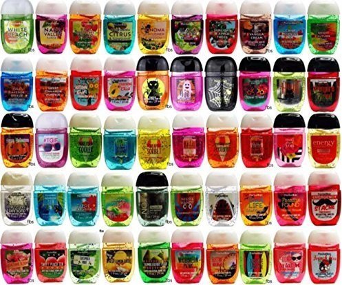 Bath and Body Works Pocketbac Grab Bag Bundle Set (New Style) (18) Anti-Bacterial Hand Gel and 1 Holder