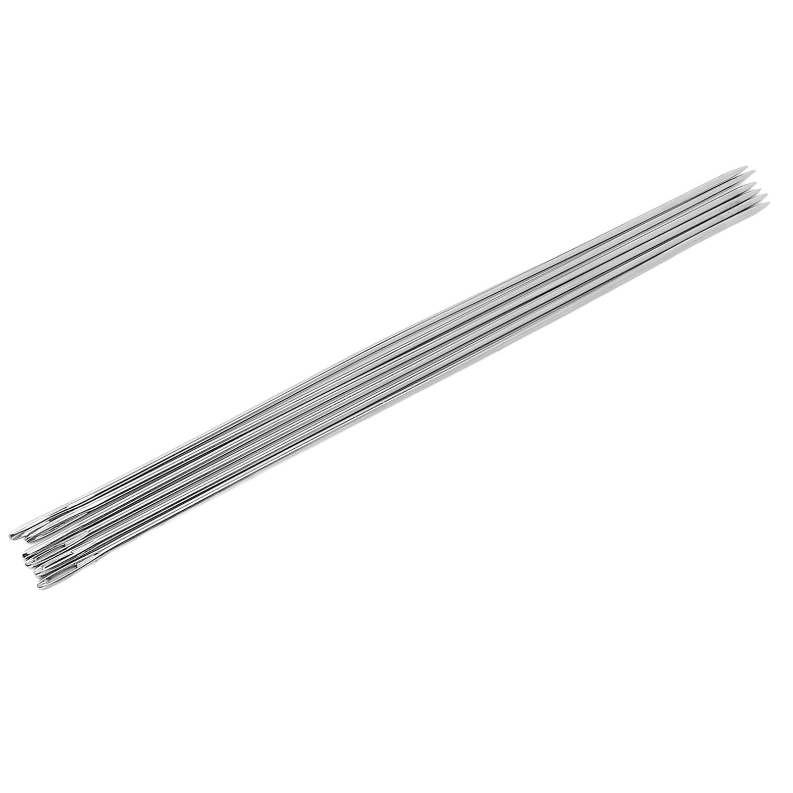 Stylebest Set da 12 Aghi per Cucire con Cruna Grande per Cucire a Mano e Lavori Manuali Facili, Aghi in Acciaio da 30 Cm per Tessuti Spessi e Progetti in Pelle