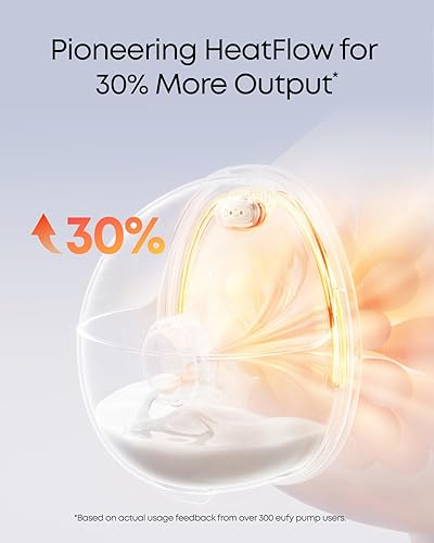 Miniatura 3 de eufy Security Extractor de leche portátil con calefacción S1 Pro, manos libres delgado con tecnología HeatFlow líder en la industria, funda de carga