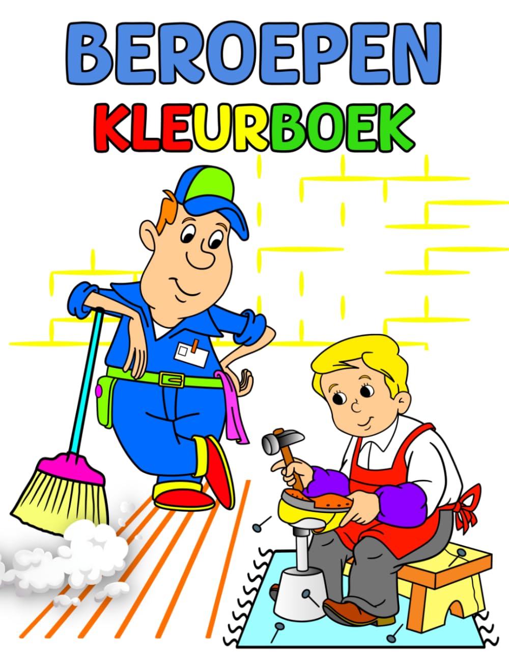 Beroepen Kleurboek: Leuke en eenvoudige ontwerpen met scènes over beroepen en carrières, die gemakkelijk in te kleuren zijn voor peuters en jonge kinderen van 3 tot 6 jaar