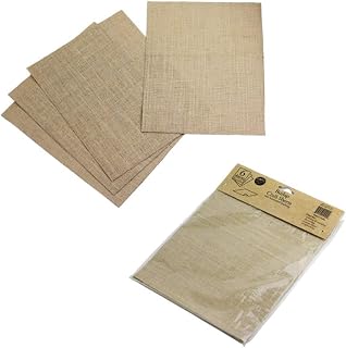 Burlap Craft Sheets (6 Pack) 100% Natural 8.5" x 11"