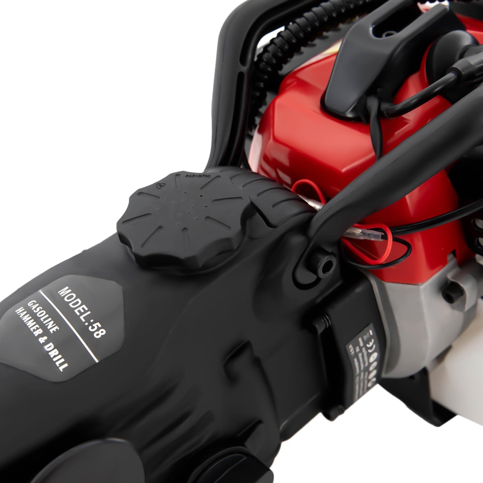 WooDerson 2-suwowy młot wyburzeniowy, benzynowy, 1000 W, z zestawem wierteł, 33 CC 30J, wielofunkcyjny młot udarowy 4 w 1, profesjonalny zestaw (młotkowanie, slotting, wiercenie, kruszenie)