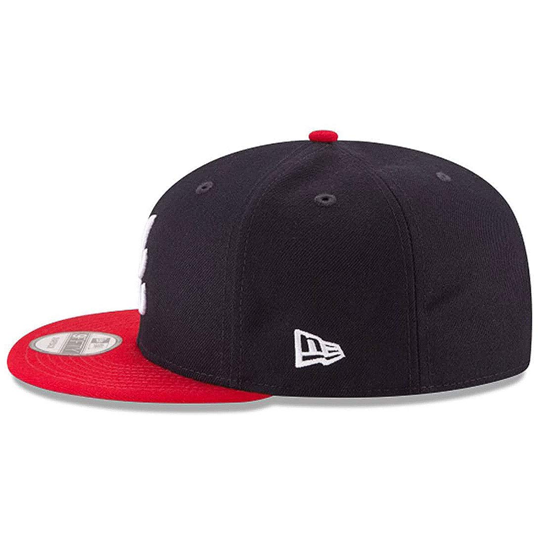 New Era 9Fifty MLB Atlanta Braves Basic Navy/Red Snapback Hat 11591082 One Size