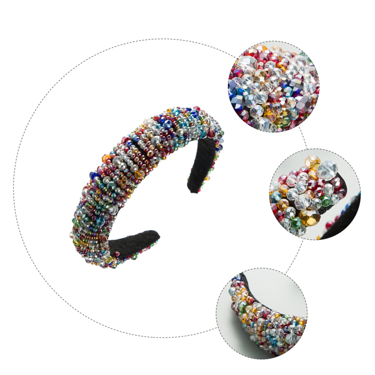 Abaodam Lot De 3 Bandeaux Élégants Pour Cheveux Avec Perles Et Nœud À Bijoux Pour Femme