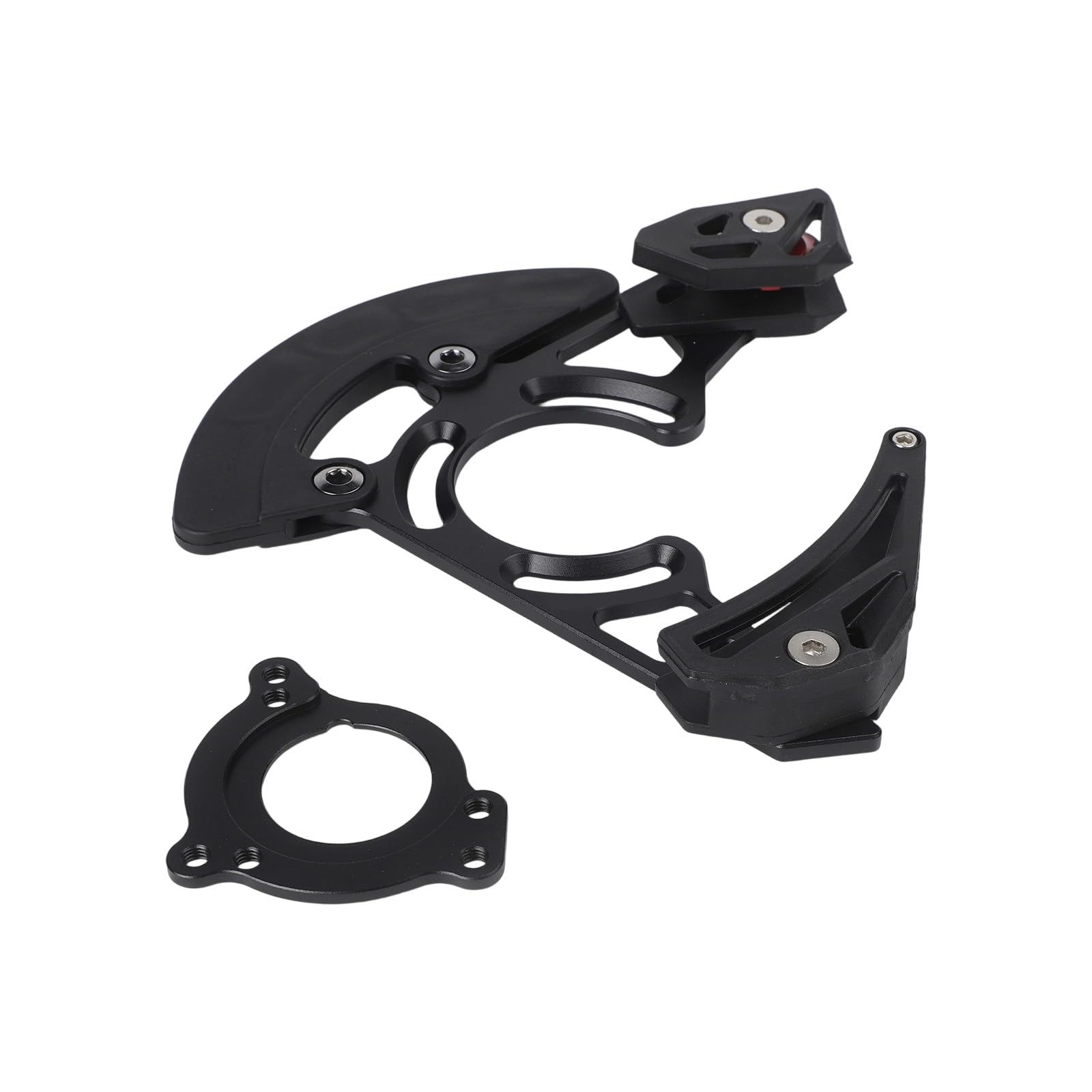 Whychstore Guida catena per mountain bike, protezione catena a disco singolo 32T-38T, lega CNC e nylon rinforzato per stabilizzatore