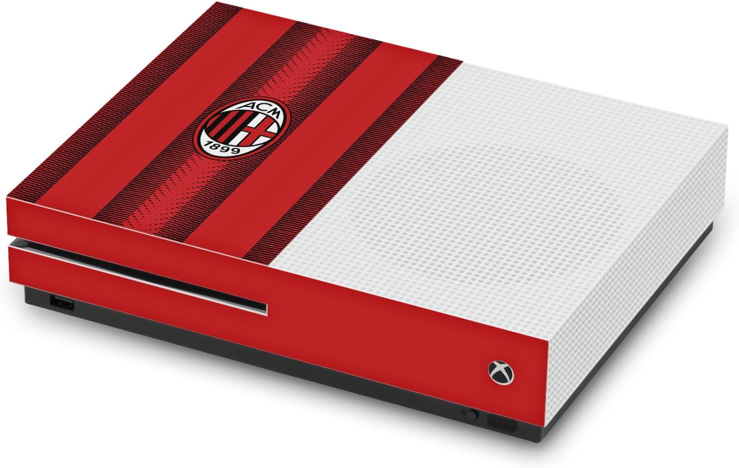Head Case Designs Officially Licensed AC Milan Home 2023/24 Crest Kit Vinyl Sticker Gaming Skin Decal Cover Compatible With Xbox One S Console