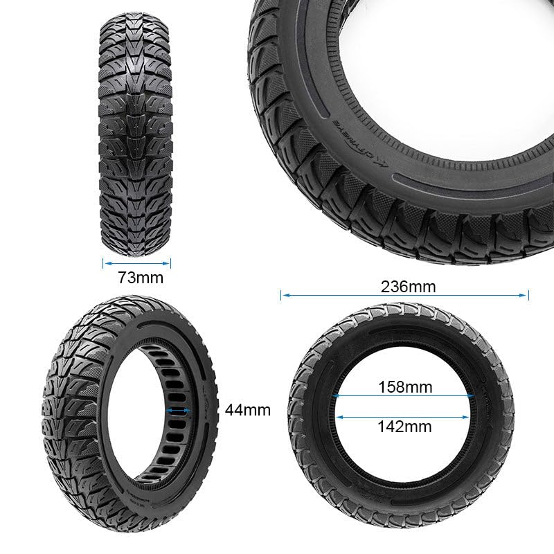 Compatible con Neumático Scooter Eléctrico Completo 10x3-6,5 [Cityneye]