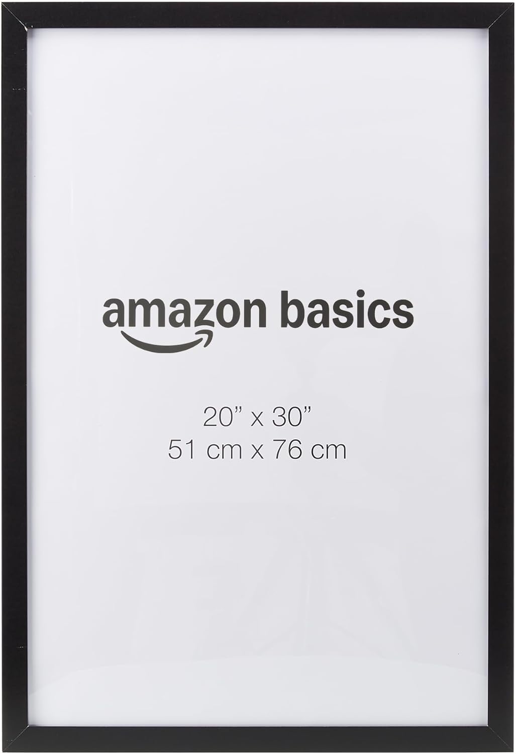 amazon basics wood poster rectangular frame, 20" x 30", black