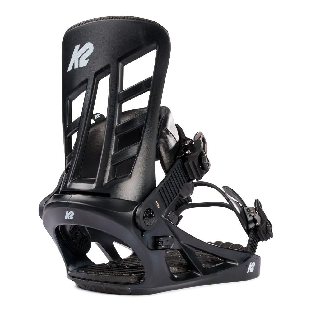 K2 Indy Mens Snowboard Bindings, Black, M