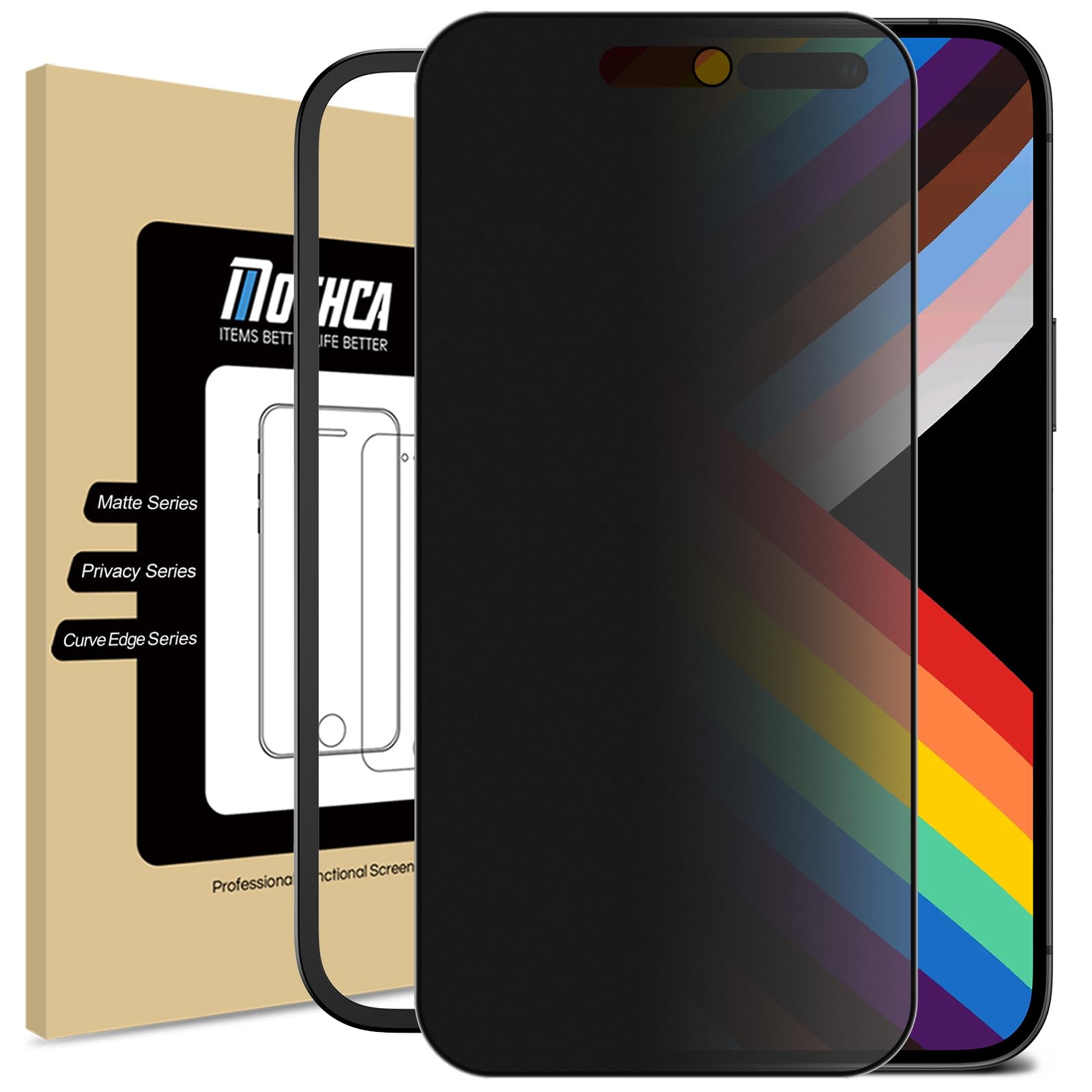 Mothca Mate Privacidad Protector Pantalla para iPhone 17 Pro Max, Mate Antiespia Cristal Vidrio templado, Antirreflejos Antihuellas Ultra Resistente, 1 Unidades Global Recycled Standard Global Recycled Standard Global Recycled Standard