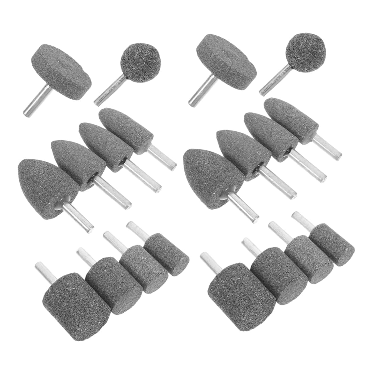 Veemoon 20pezzi Punte Per Lucidatura Intaglio Vetro Ceramica Pietra e Mole Abrasive Con Gambo Per Affilatura Molatura Levigatura e Incisione