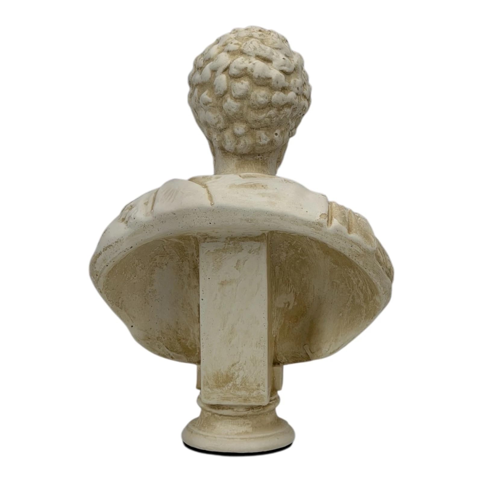 Busto Marco Aurelio – Imperatore romano e filosofo stoico beige | Arte greca fatta a mano | Decorazione classica 17,8 cm