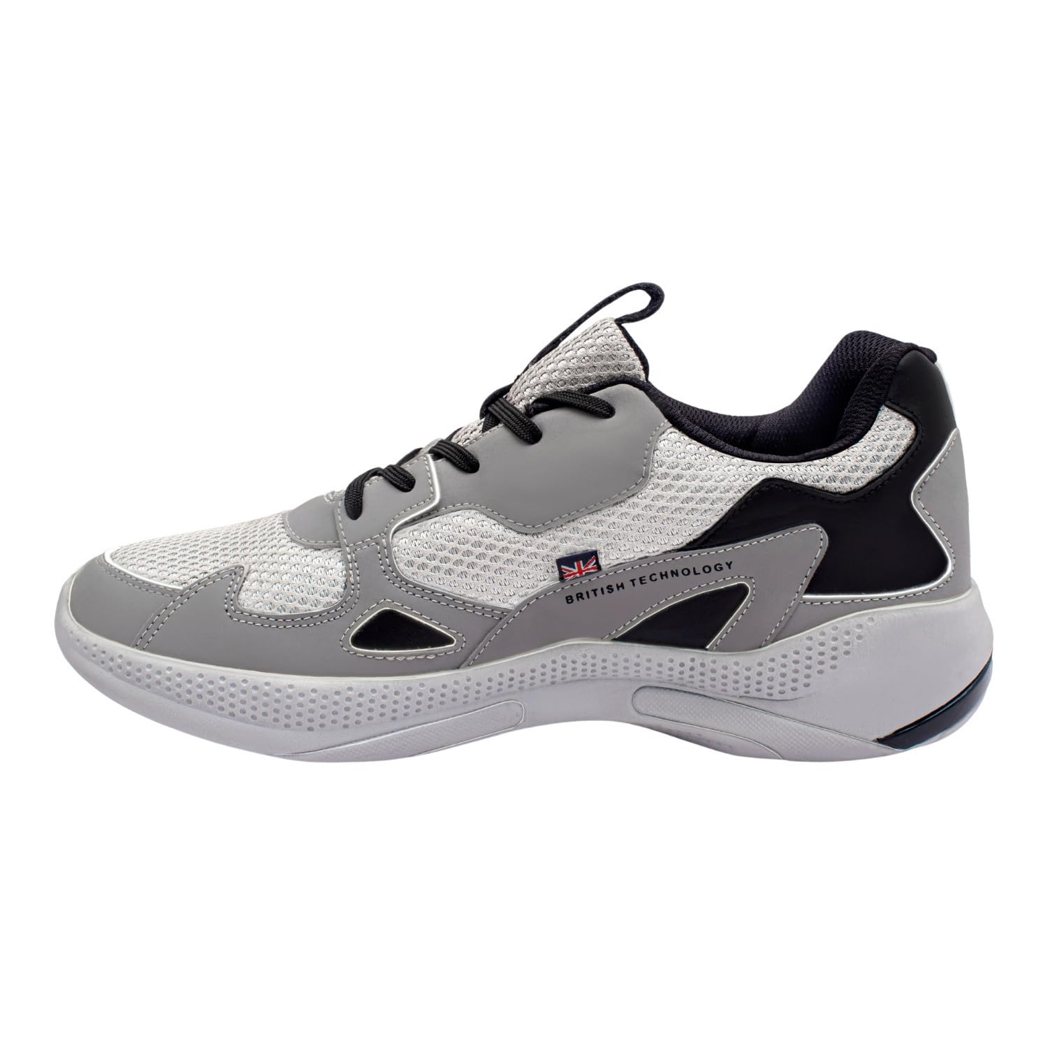 XXUMA Unisex TPU Sole Mesh & Suede Faux Leather Grey Runing Tennis Sport Shoes Size -10UK (B0DBZ1LLZX) Amazon Price History, Amazon Price Tracker