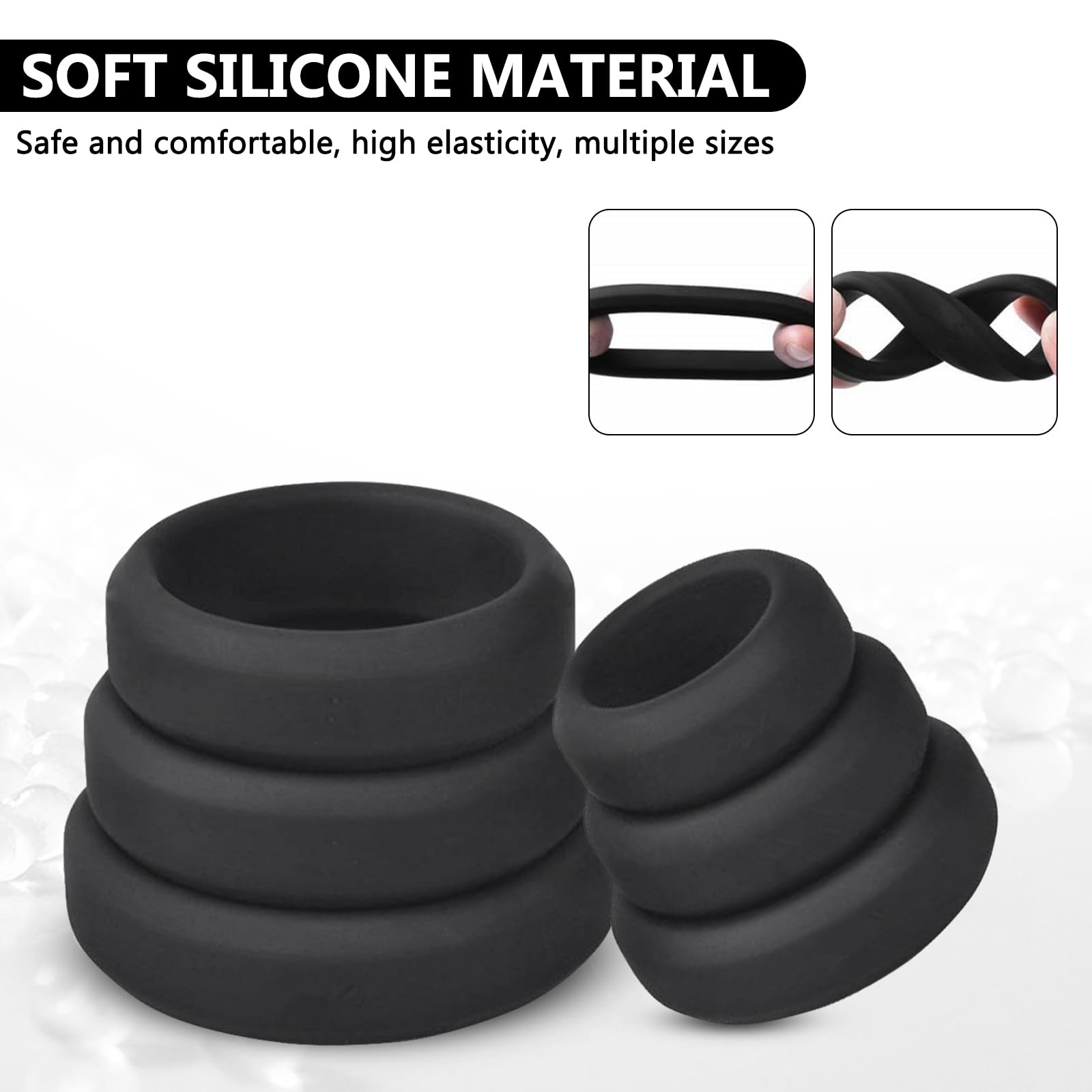 Penisring Dehnbar Silikon Cockring 9 Stcke Set,6 Cockringe Extrem Silikon  Penis Ring & 3 Edelstahl Cockringe Metall Herren Penisringe,Eichelring Sex  Spielzeug fr Mnner zur Potenzsteigerung : Amazon.de: Drogerie &  Krperpflege