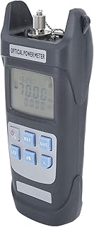 Optical Fiber Power Meter, â€‘50 to +26dbm Optic Fiber Power Meter 10 Wavelengths 2.5mm Interface Optical Fiber Cable Tester, Fiber Optic Connectors
