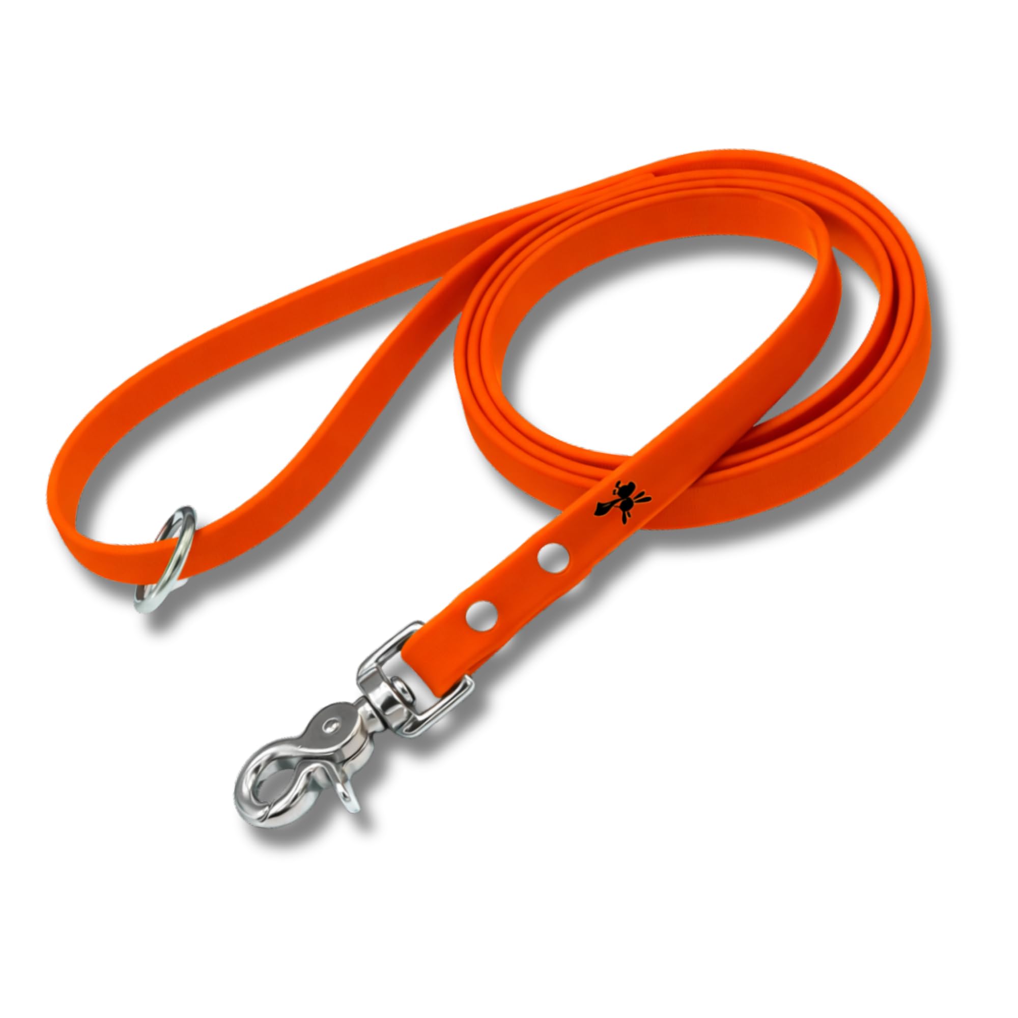 Gummy K9 Biothane Dog Leash, Professional Training Lead, Stainless Steel, New Advanced Safety Clasp, Weatherproof, Waterproof, Long Lasting, 6 Ft (3/4 Orange), Small, Medium, Large Dogs, Made in USA โ image 1