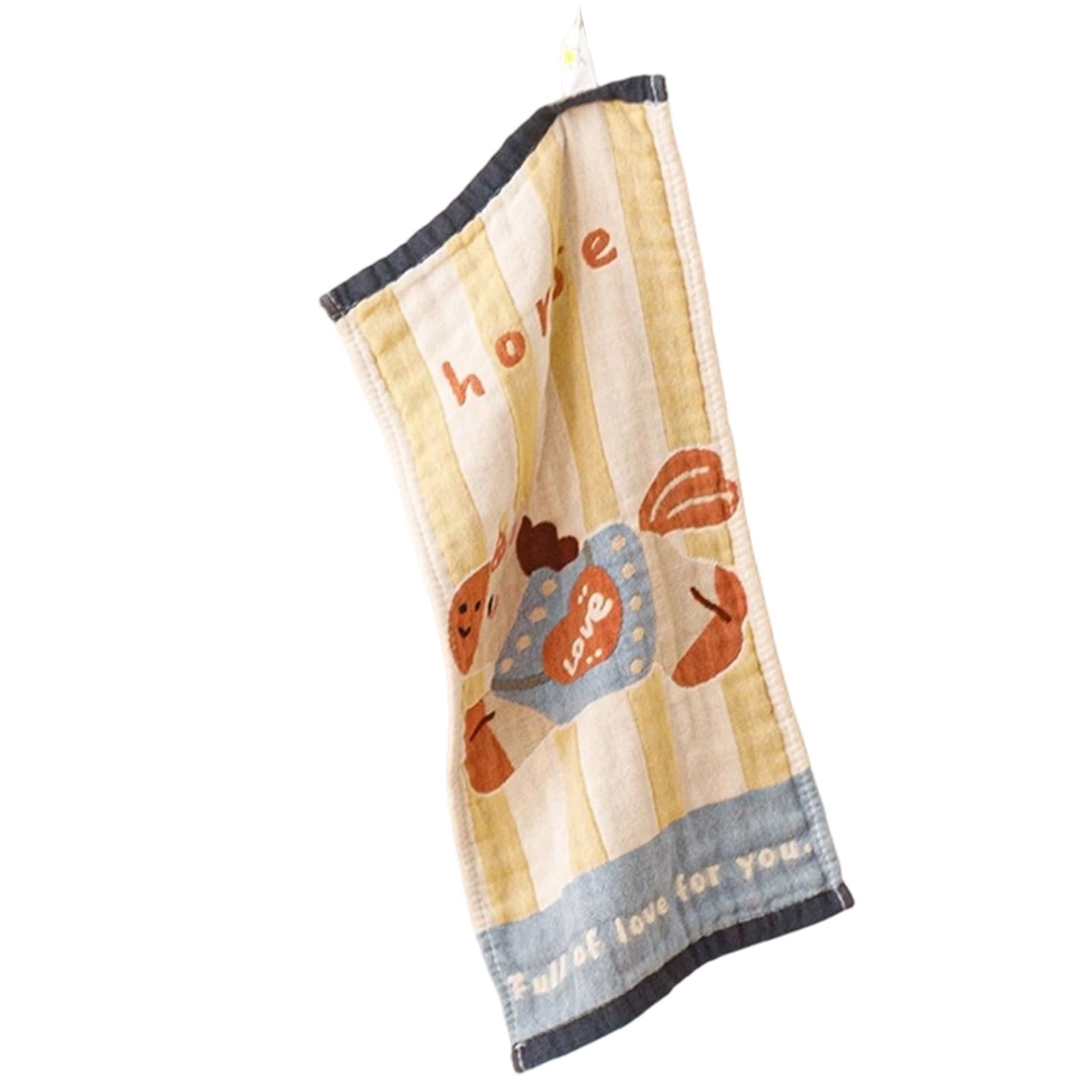 Xinsheinelry Horse Pattern Cotton Gauze Baby Washcloth Breathable Burp Towel Quick Dry Handkerchief for Infants Newborns Bathing Highly Absorbent Kids Towel