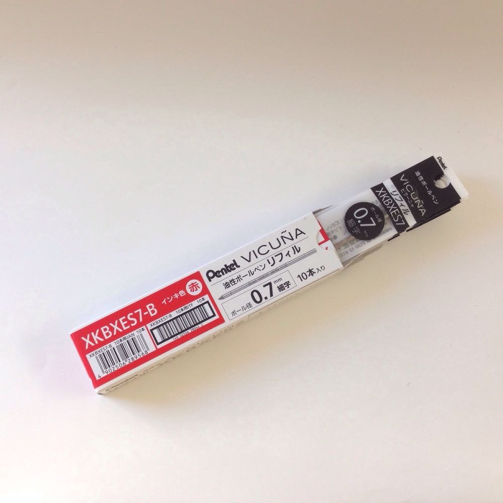 Pentel Vicuña 0,7 Mm Mehrfarbige Mine Rot – 10er Pack, Japan-Import, Für Multifunktions-Kugelschreiber