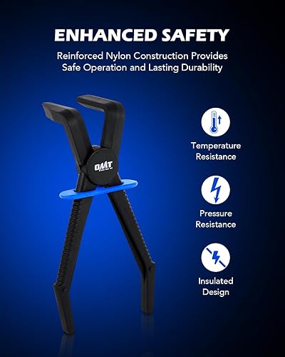 Miniatura 5 de Orion Motor Tech Alicates para manguera, juego de 6 alicates de manguera para mangueras flexibles, mantenimiento de mangueras de refrigerante de