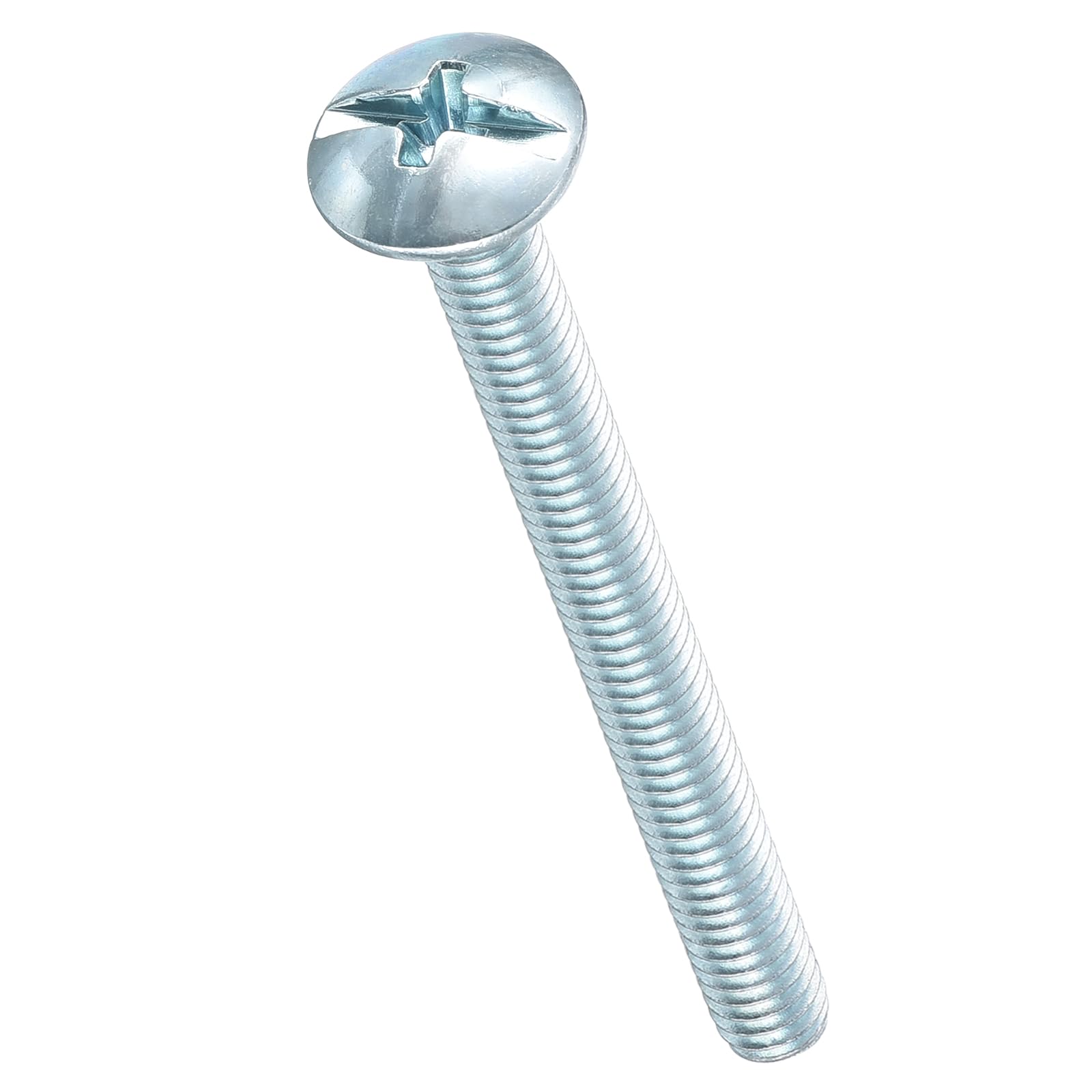 METALLIXITY Machine Screws Phillips Combo Head(#8-32x1-3/4") 100Pcs, Carbon Steel Round Head Cross Drive Furniture Bolts