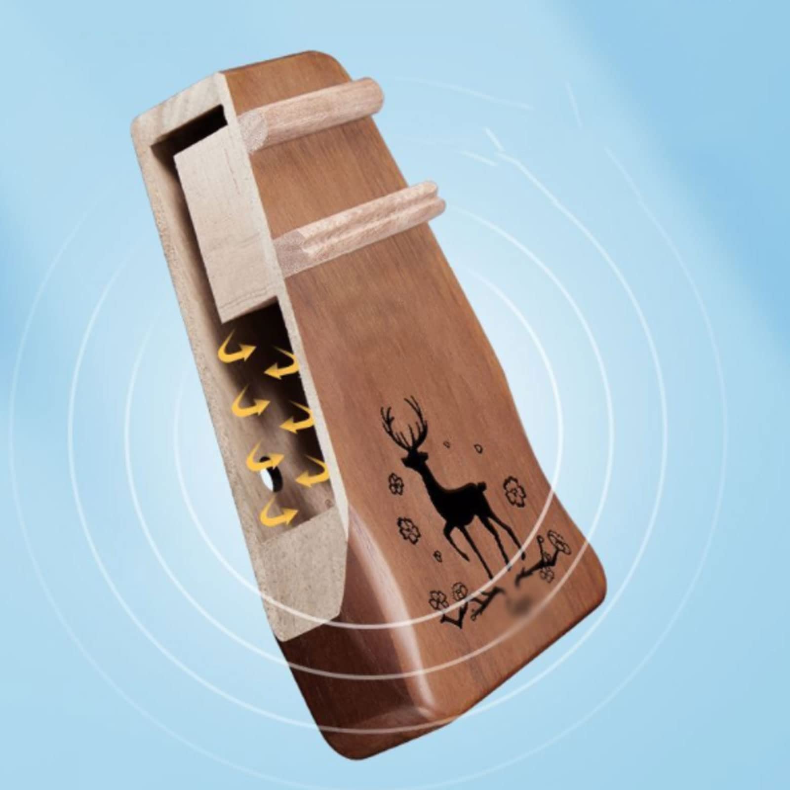Suono Squisito Thumb Piano 17 Tasti in Legno di Mogano, per Strumento Musicale a percussione per Principianti, Pianoforte a Dito Portatile, Regali Musicali Facile da Giocare