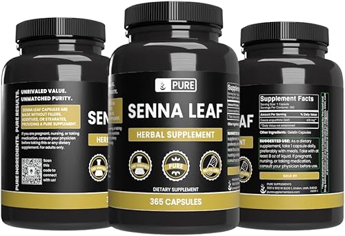 Miniatura 4 de Pure Original Ingredients Senna Leaf (365 cápsulas), sin relleno de magnesio o arroz, siempre puro, verificado en laboratorio