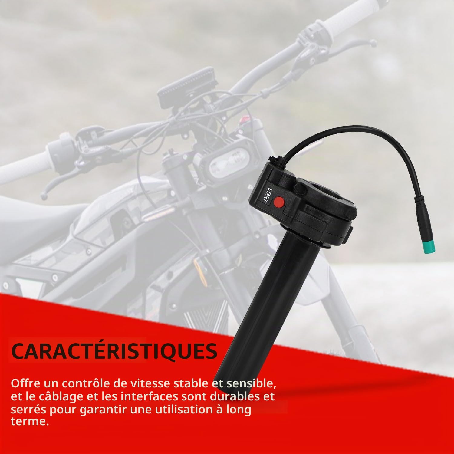 Poignée Accelerateur Moto,Accelerateur Moto Poignée Accélérateur-Noir | de Vélo Electrique pour Talaria Sting Talaria Sting MX4/MX5