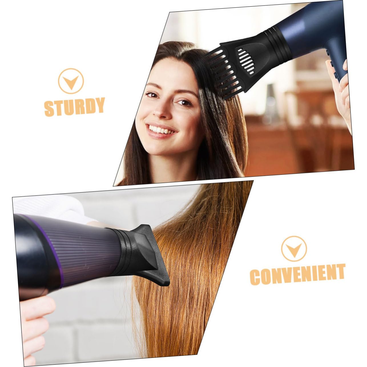 CALLARON 5 Sets Haartrockner Zubehör Diffusor Haartrocknerkappe Föhne Haartrocknerdüse Föhnaufsätze Lockenfön Föhnspitze Föhndüse Nylon Schwarz