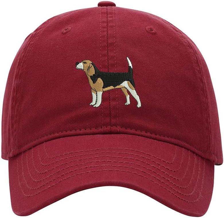 Baseball Cap for Men Women Beagle Dog Embroidered Washed Cotton Dad Hat Baseball Caps
