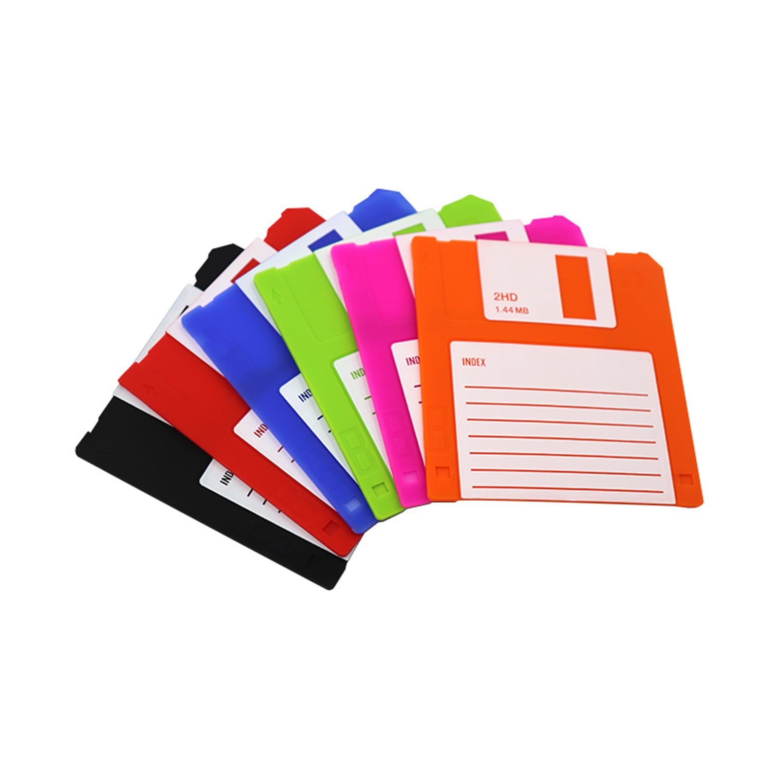 Of 6 Silicone Coasters Drinking Mats Floppy Disk Protective Mats Cup Suitable for Drinking Vintage Styles Coasters