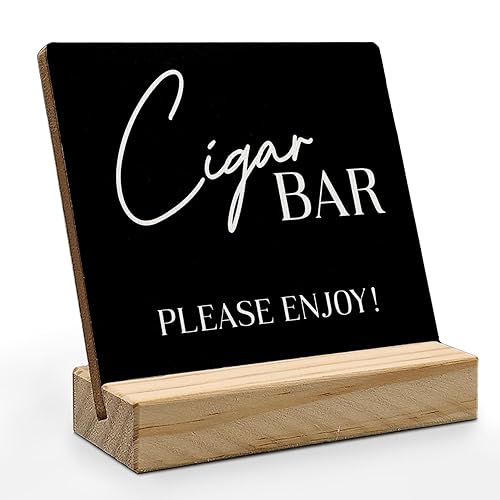 Cigar Bar Sign, Wedding Reception Decorations Wood Plaque, Wedding Accessories
