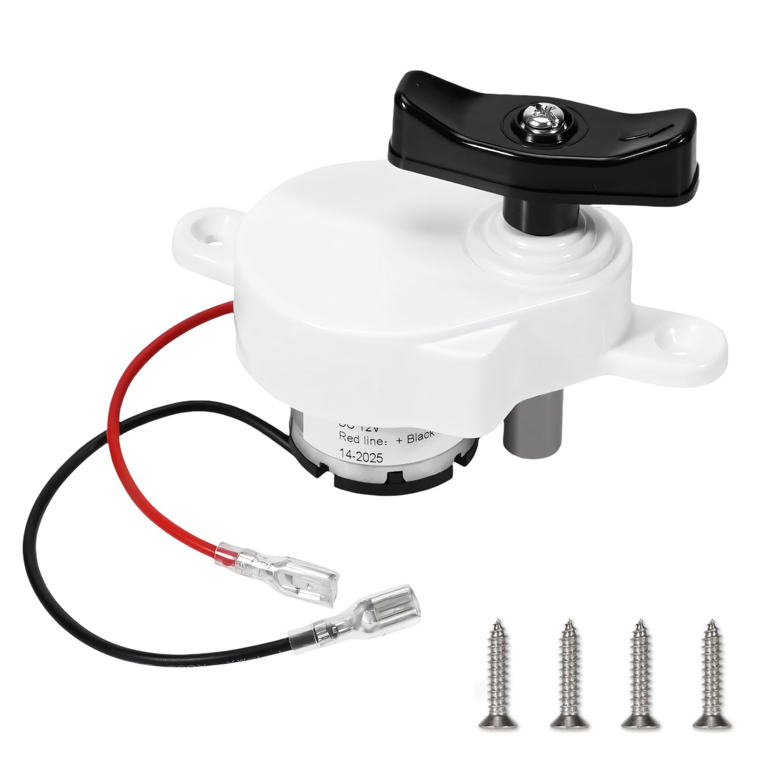 K6010 81 - Motor de elevación de ventilador de ventilación de 17 velocidades con carcasa resistente a los rayos UV y tornillos de acero inoxidable, tornillos de motor de acero inoxidable