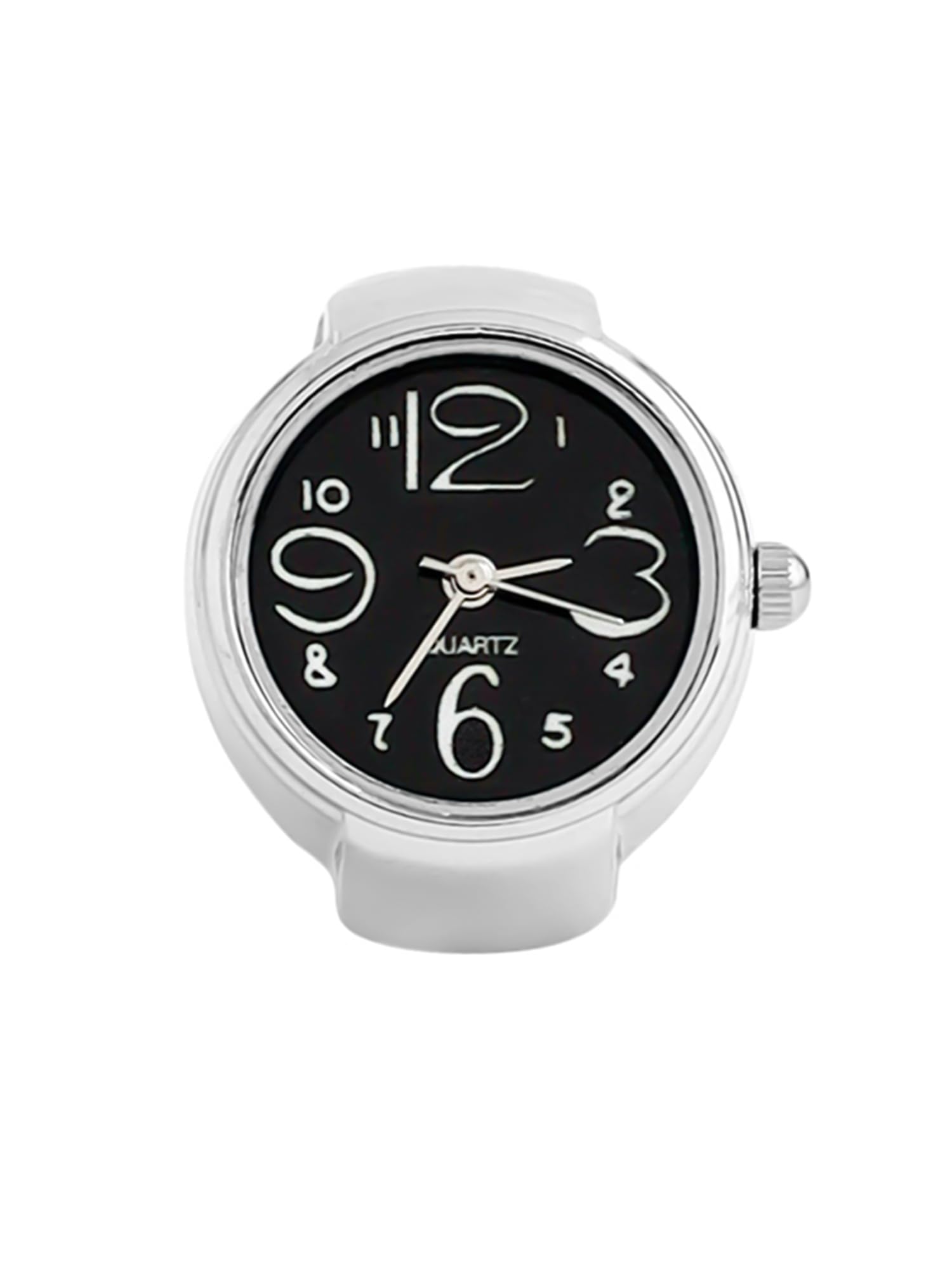 Yellow Chimes Rings for Women Stainless Steel Black Dial Analog Watch Ring Stretchable Ring Watch for Women and Girls. (B091CP6BVX) Amazon Price History, Amazon Price Tracker
