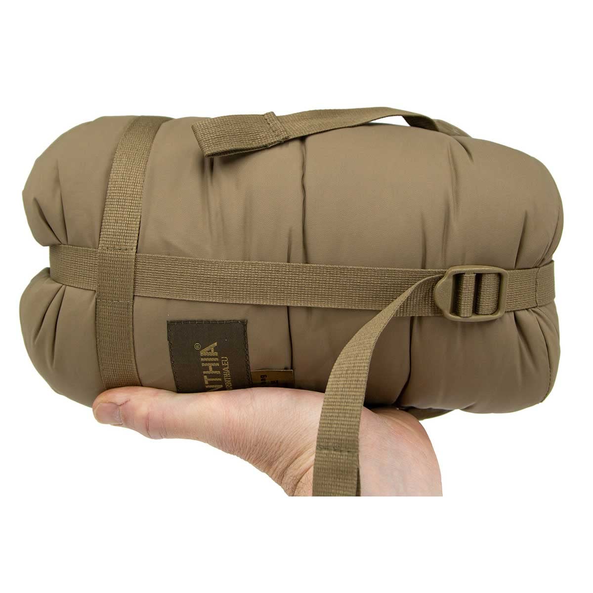 Carinthia Eagle Schlafsack ultraleichter 3 Jahreszeiten-Schlafsack kleines Packmaß für Outdoor, Camping, Freizeit; Sand, Khaki