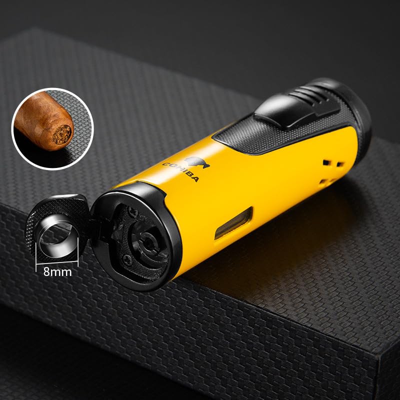 Encendedor portátil antorcha azul a prueba de viento miniatura 4