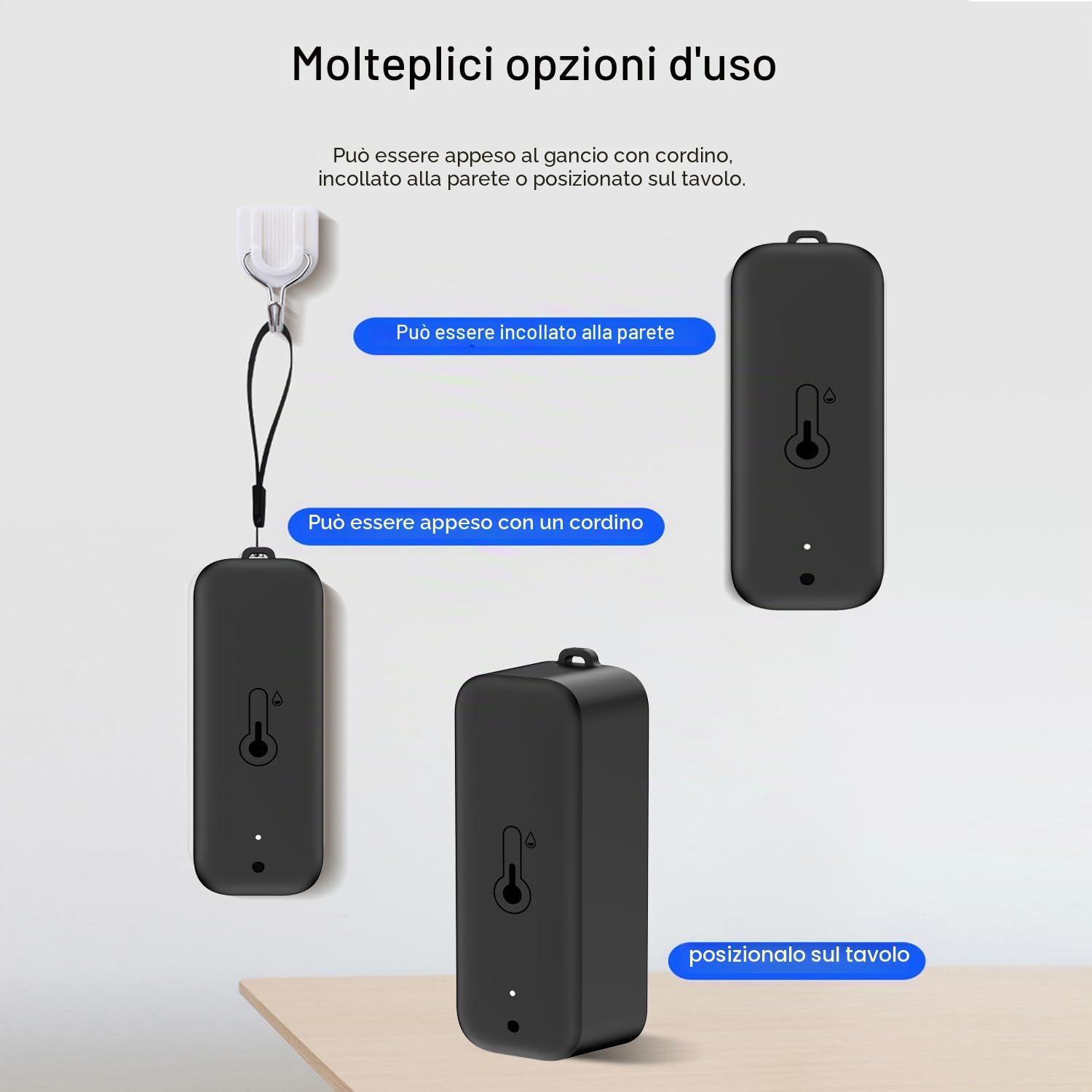 Termometro intelligente WiFi: sensore di temperatura senza fili con avvisi app, esportazione di memoria dati, monitor remoto impermeabile per serra cantina, compatibile con Alexa (4 pezzi)
