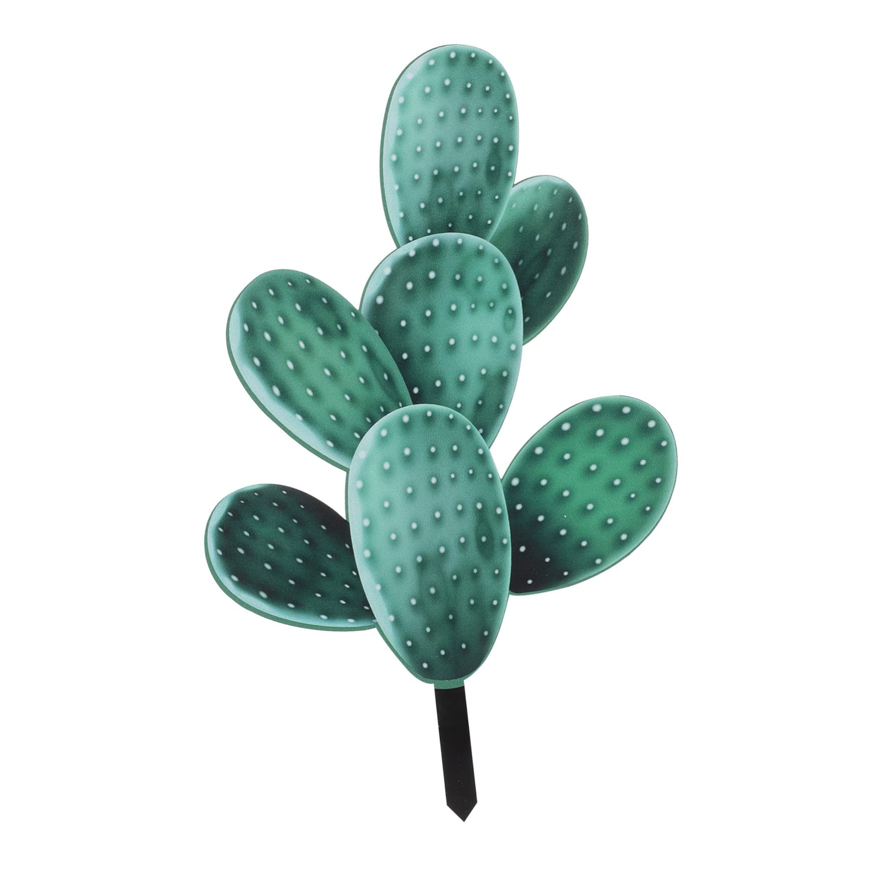 EXCEART 5pièces Cactus Décoration De Jardin Panneau Acrylique pour Cour Et Patio Ornement De Plante Accessoire De Décoration Extérieure Charmant Et Durable pour Aménagement Paysager