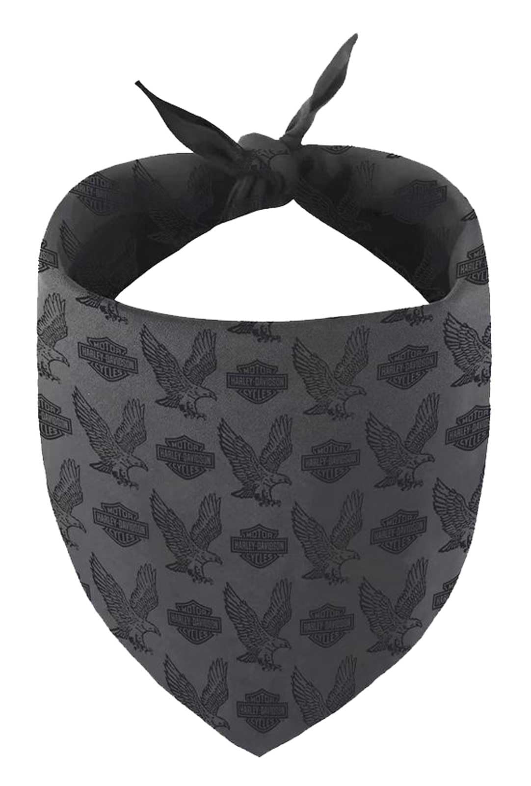 Harley-Davidson Repeat Bar & Shield Pet Tie Bandana - Large/X-Large, Gray