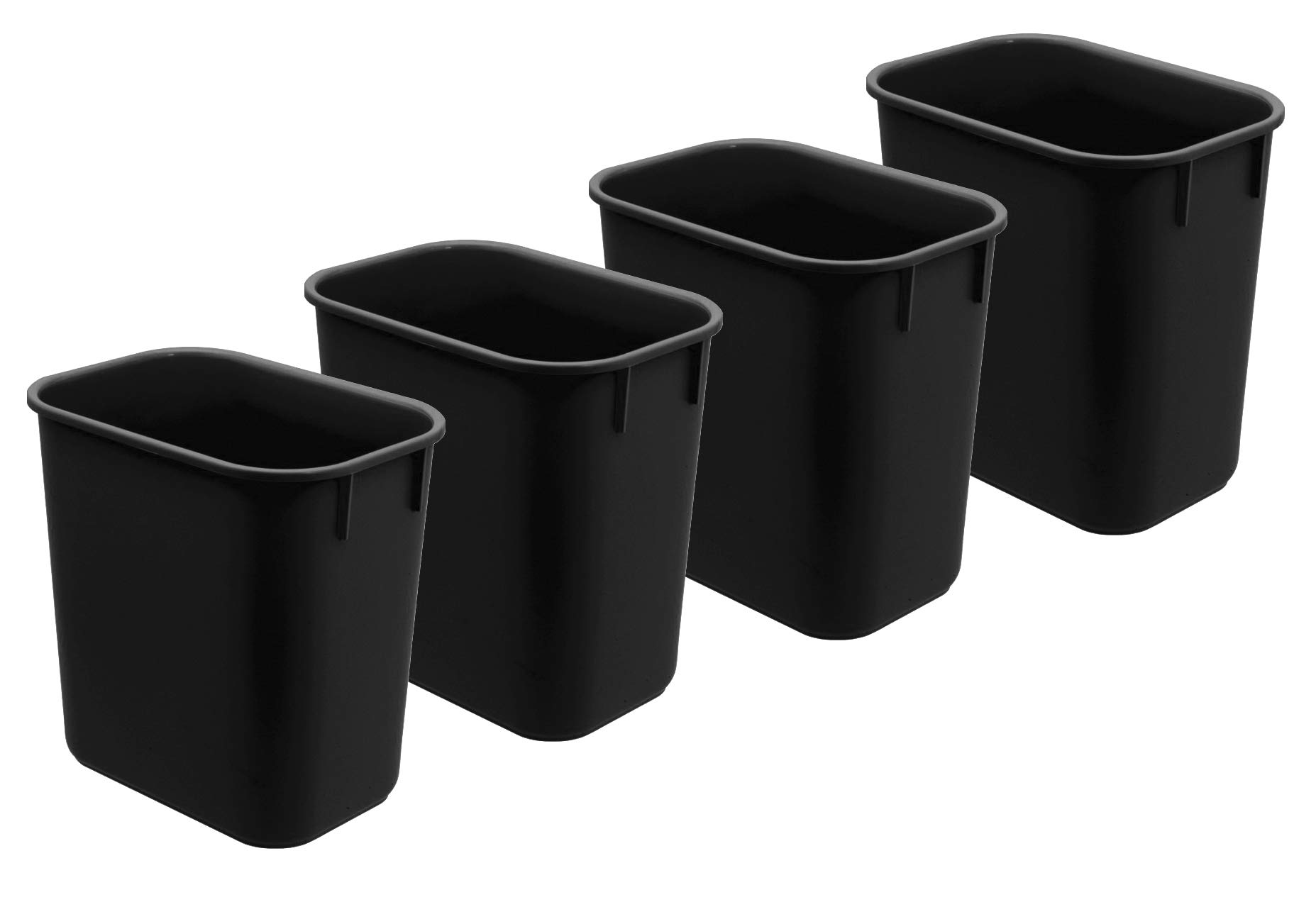 AcrimetWastebasket 13QT (4 - Pack) (Black Color)