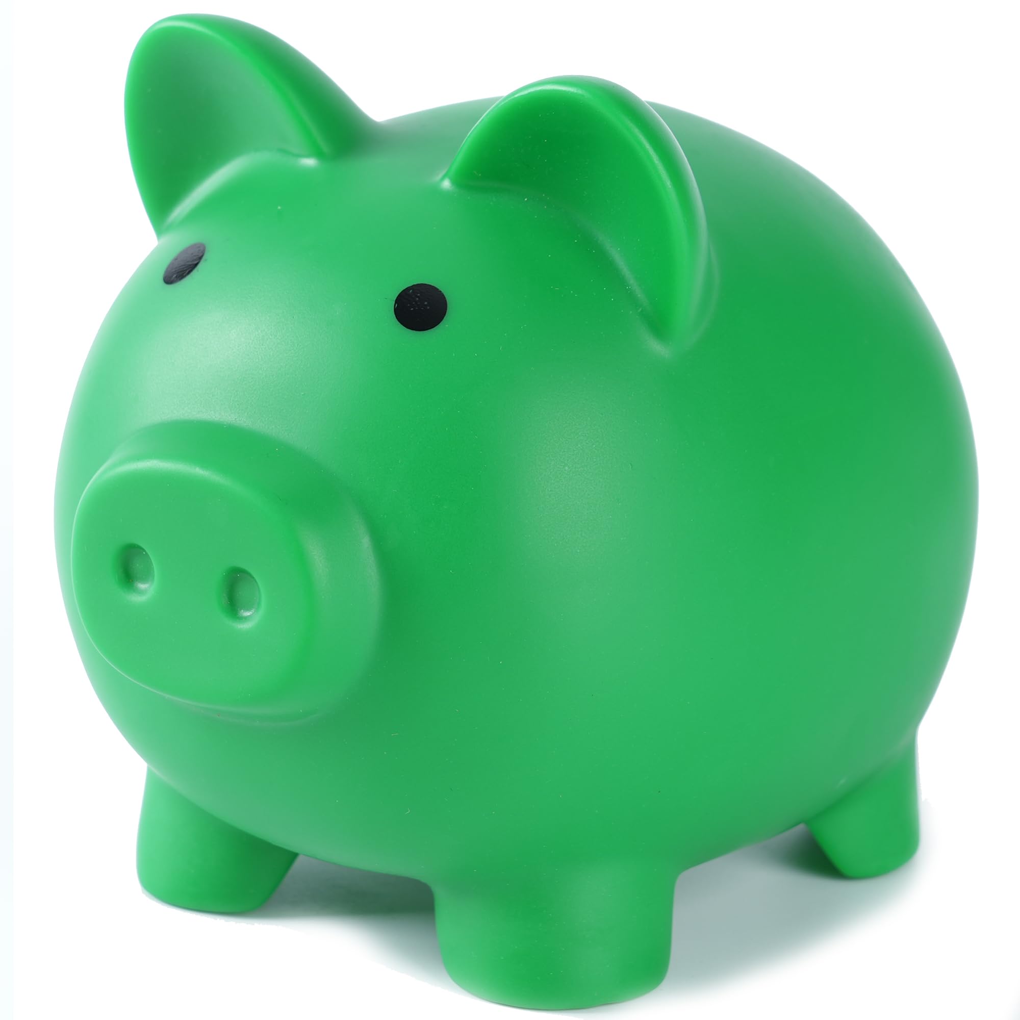 H&W Mini Piggy Banks,Plastic Piggy Bank,Unbreakable Money Box Pink,Cute Money Bank,First Money Box,Best Birthday Gifts Home Decoration（Dark Green）
