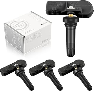 TXROMTZ Tpms Sensor 315MHz Tire Pressure Monitoring System Compatible with Chevy Silverado GMC Cadillac Buick Pontiac Saturn Hummber Saab Replaces# 13586335, 13581558, 13598771, 13598772 4 Pack